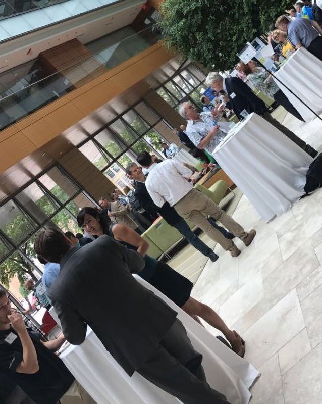 Attendees networking at a past Badger Startup Summit